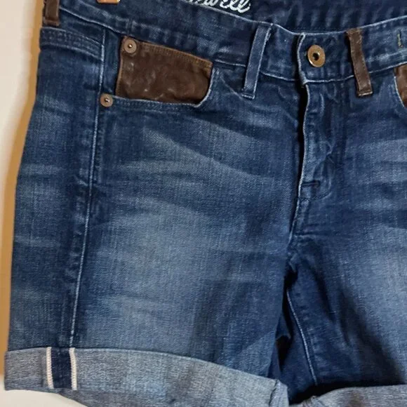 Madewell Mid Length Denim Shorts Size 25 - Picture 2 of 6